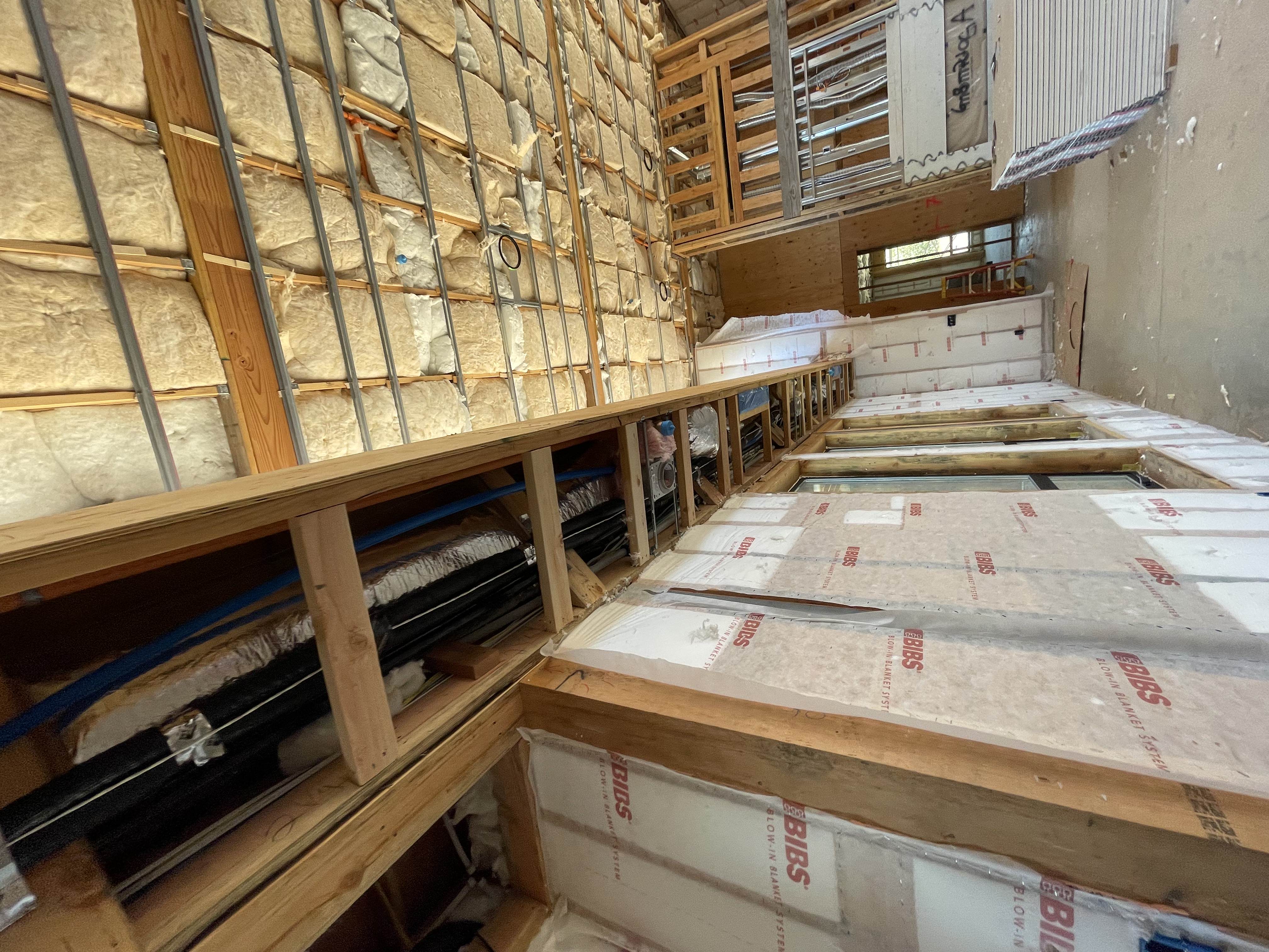 Blown In wall and Batted Ceiling for QII Inspection